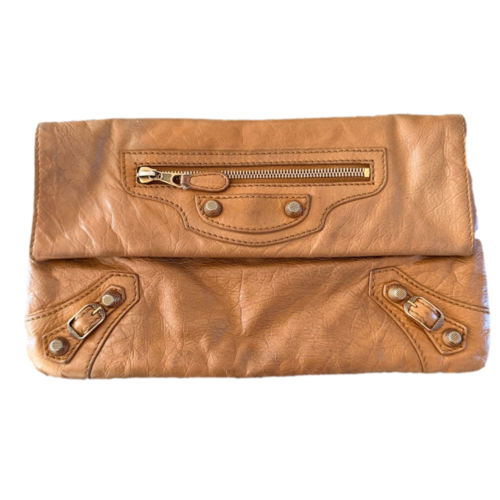 Balenciaga Brown Clutch